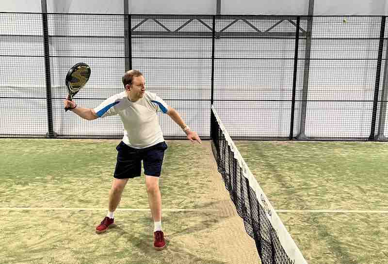 Player playing Padel at Thistle Padel